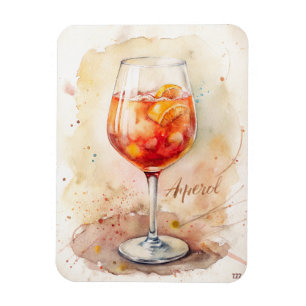 Ímã Pintura de Aquarela de Spritz Aperol