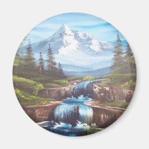 Imã Pintura de arte “Bergfrühlung” trenó corcel