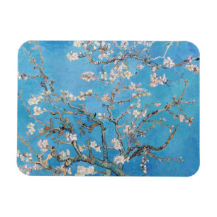 Ímã Pintura de Arte de Almond Blossoms Blue Vincent va