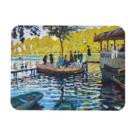 Ímã Pintura de arte La Grenouillere Claude Monet