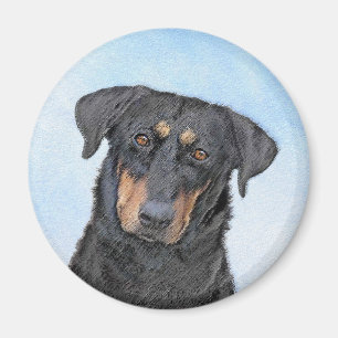 Imã Pintura de Beauceron - Arte de Cão Original Bonit