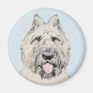 Imã Pintura de Bouvier des Flandres - Arte Original de