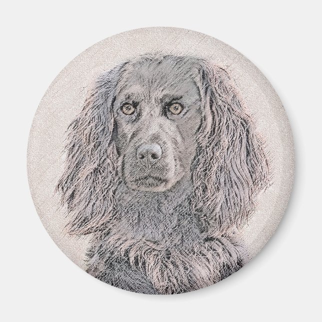 Imã Pintura de Boykin Spaniel - Arte de Cachorro Origi (Frente)