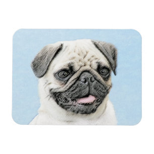 Ímã Pintura de Cachorro - Arte de Cachorro Original Bo