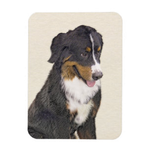 Ímã Pintura de Cachorro de Montanha Bernese - Arte Ori