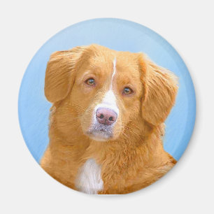 Imã Pintura de Cachorro de Retriever com Tolerância a