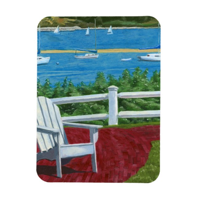 Ímã Pintura de Cadeira Adirondack (Vertical)