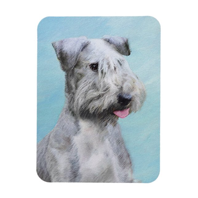 Ímã Pintura de Cesky Terrier - Arte de Cachorro Origin (Vertical)