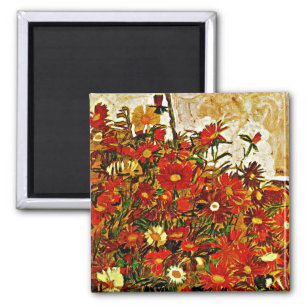 Imã Pintura de Egon Schiele, Campo de Flores