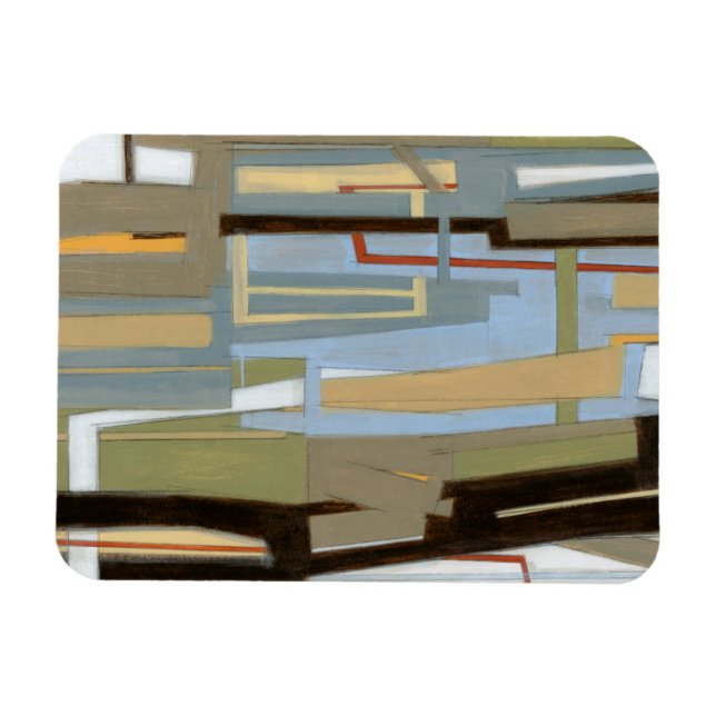 Ímã Pintura de expressão livre moderna por Norman Wyat (Horizontal)