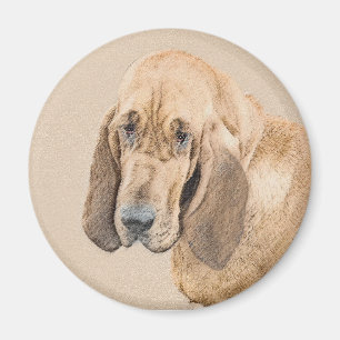 Imã Pintura de galhões - Arte de Cachorro Original