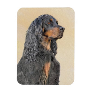 Ímã Pintura de Gordon Setter - Arte de Cachorro Origin