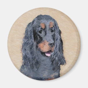 Imã Pintura de Gordon Setter - Arte de Cachorro Origin