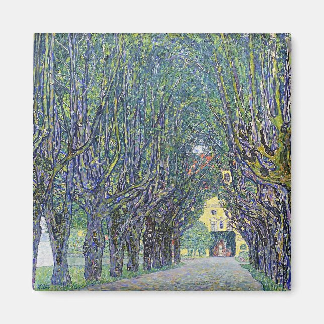 Imã Pintura de Gustav Klimt, Allee em Schloss Kammer (Frente)