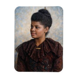 Ímã Pintura de Ida B Wells em Cor
