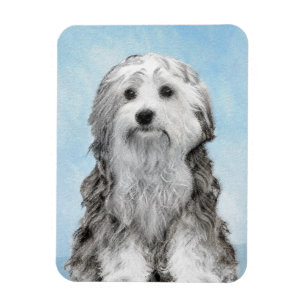 Ímã Pintura De Lowchen - Arte De Cachorro Original Bon