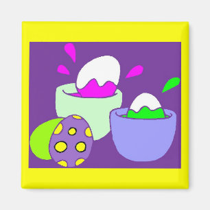 Imã Pintura de Ovos de Páscoa