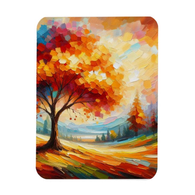 Ímã Pintura de Paisagem Com Cores Brilhantes (Vertical)