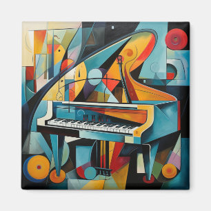 Imã Pintura de piano moderna do Magnet
