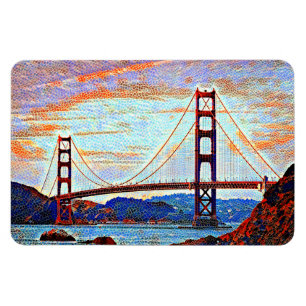 Ímã pintura de ponte de portador de ouro