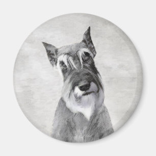 Imã Pintura de Schnauzer (Giant) - Arte Canina