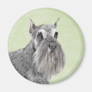 Imã Pintura de Schnauzer (Giant, Standard) - Arte Cani