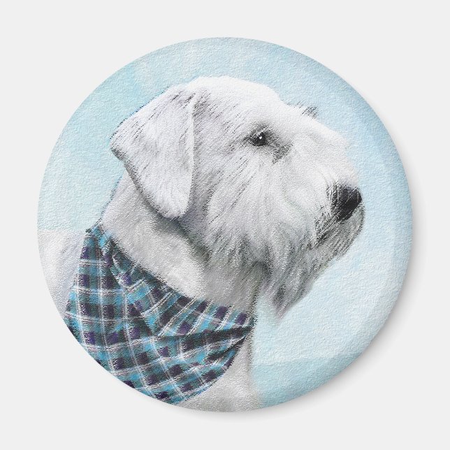 Imã Pintura de Sealyham Terrier - Arte de Cachorro Ori (Frente)