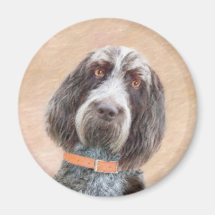 Imã Pintura de Spinone Italiano - Arte de Cachorro Ori