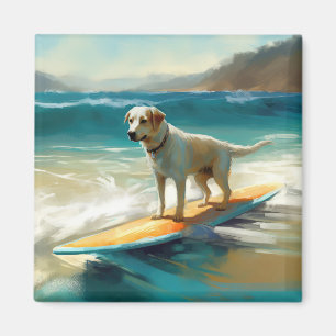 Imã Pintura de Surf na Praia do Pastor da Anatólia