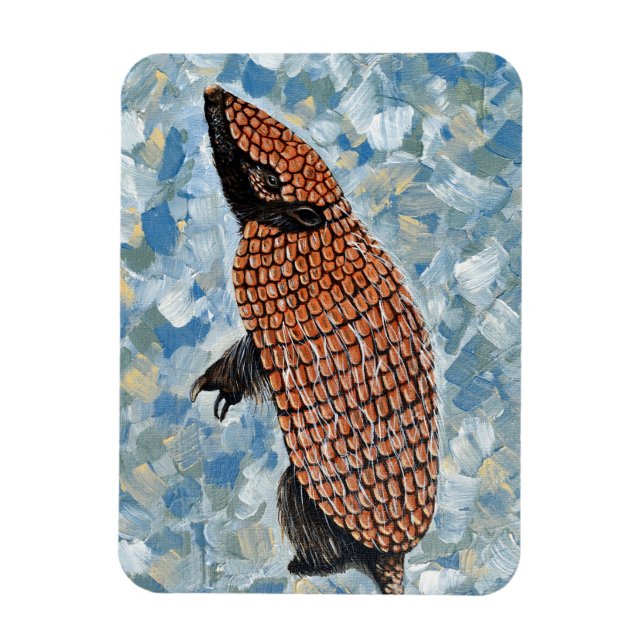 Ímã Pintura de Tatu (Vertical)