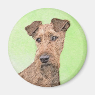 Imã Pintura de Terrier irlandesa - Arte de cachorro or