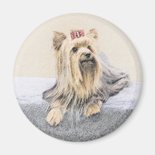 Imã Pintura de Yorkshire Terrier - Arte de Cachorro Or