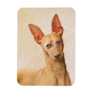 Ímã Pintura do Cirneco dell’Etna - Arte do Cachorro Or