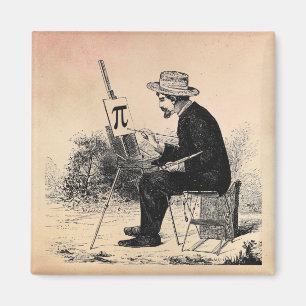 Imã Pintura do número de pi