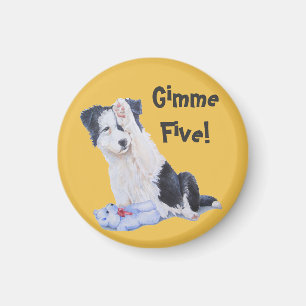 Imã pintura do retrato do cão do filhote de cachorro