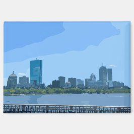 Imã Pintura do Rio Skyline Charles em Boston