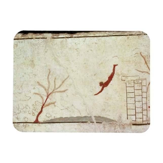 Ímã Pintura do Túmulo do Mergulhador do Sul (Horizontal)