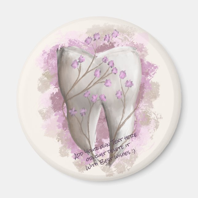 Imã Pintura dos dentes. Dentista, Modelo de Dental Ass (Frente)