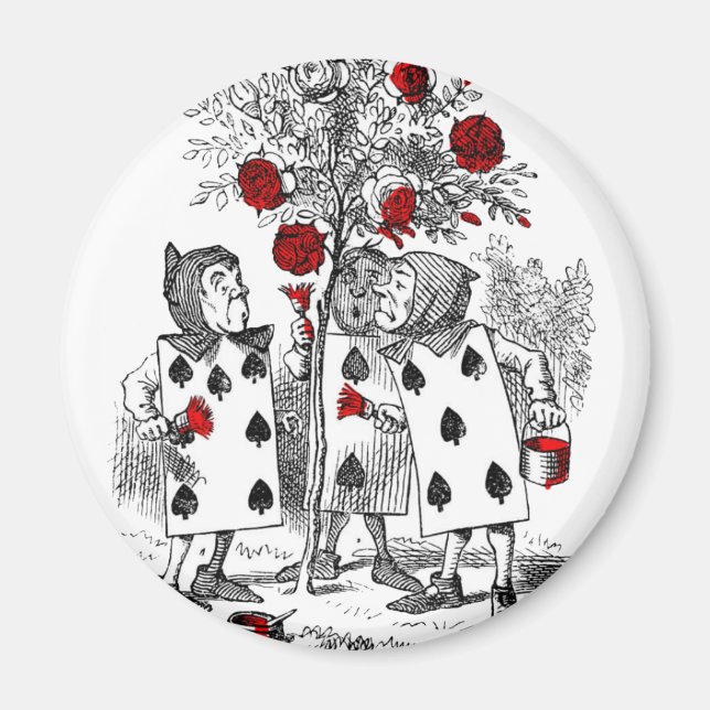 Imã Pintura dos Rosas de vermelho (Frente)