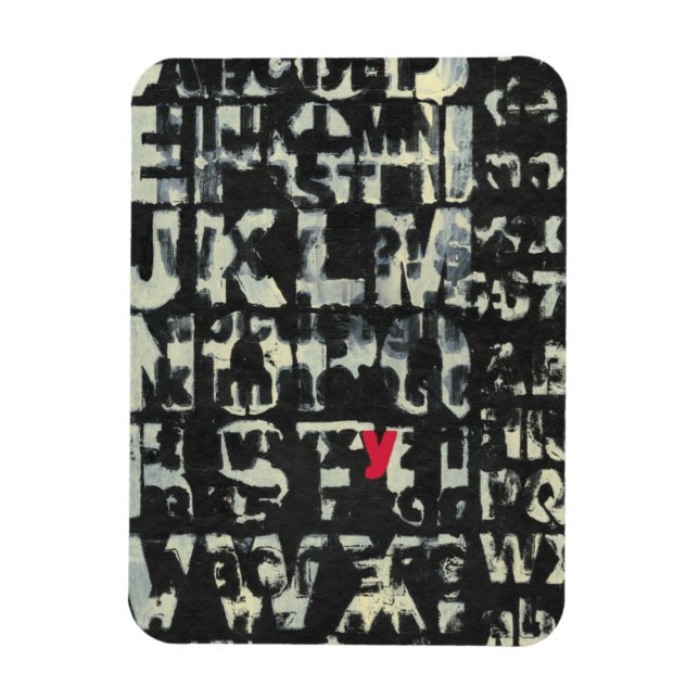 Ímã Pintura em alfabeto por Norman Wyatt (Vertical)