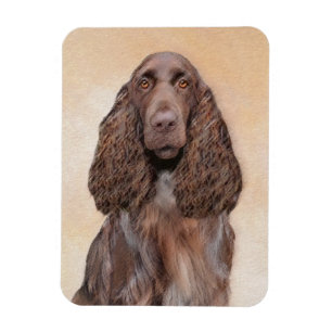 Ímã Pintura em espanhol de campo - Arte de cachorro or