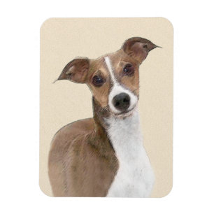 Ímã Pintura em Greyhound Italiano - Arte de Cachorro O