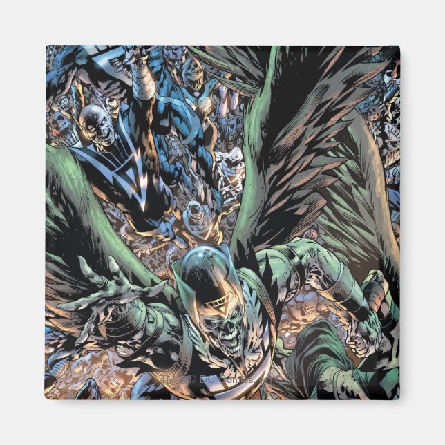 Imã Pintura em grupo noturno mais negras - Cor (Frente)