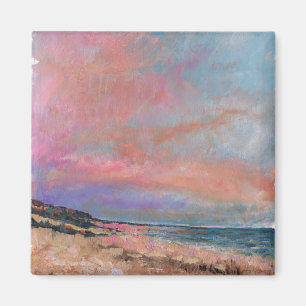 Imã Pintura em Praia de Belo Arte de Passagem de Praia