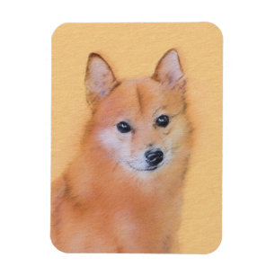 Ímã Pintura em Spitz Finlandês - Arte Cachorosa Origi