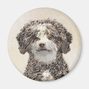 Imã Pintura Espanhola de Cachorros - Arte Cachorra Ori