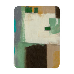 Ímã Pintura Expressionista com Traços Pesados de Pinc