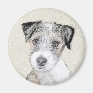 Imã Pintura grossa de Russell Terrier - Arte original