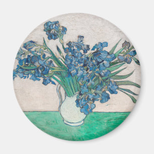Imã Pintura Impressionista Vaso de Íris de Van Gogh