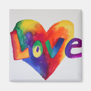 Imã Pintura Inspiradora do Magnet Love Word